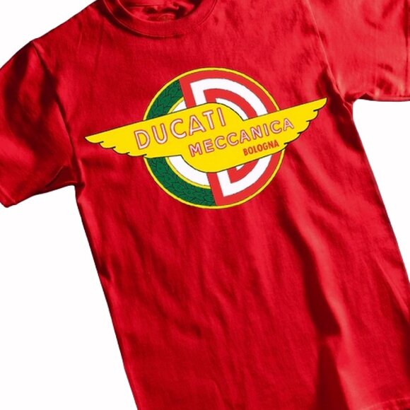 Ducati Meccanica Short Sleeve T-Shirt Metro Racing - NEW Fast Ship - Picture 1 of 4